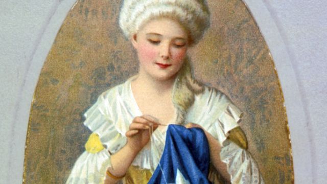 Betsy Ross Sews The Stars And Stripes