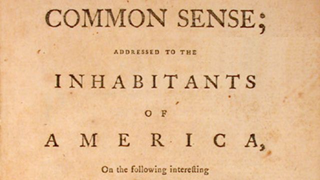 Thomas Payne's Pamphlet CommonSense