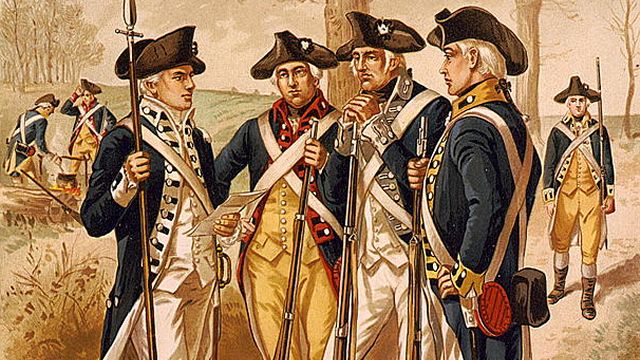 american colonial army