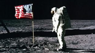 Buzz Aldrin Salutes The Stars And Stripes