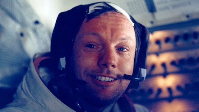 Neil Armstrong Back In The Command Module