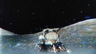 Lunar Lander Blasts Off