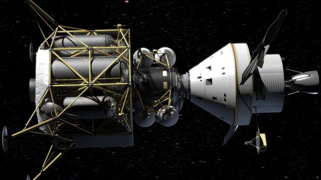 The Command Module And Lunar Module Dock