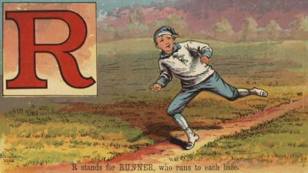 R stands for RUNNER, who runs to each base