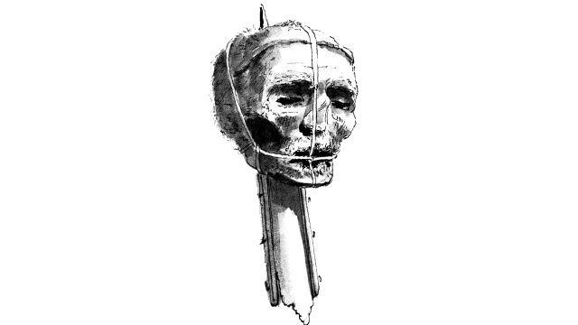 Oliver Cromwell's Head On A Spike