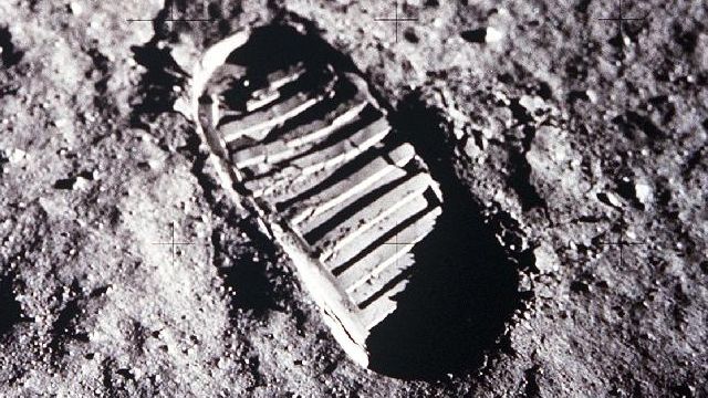 A Boot Print On The Moon