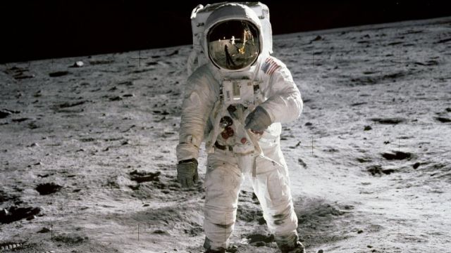 Buzz Aldrin On The Moon