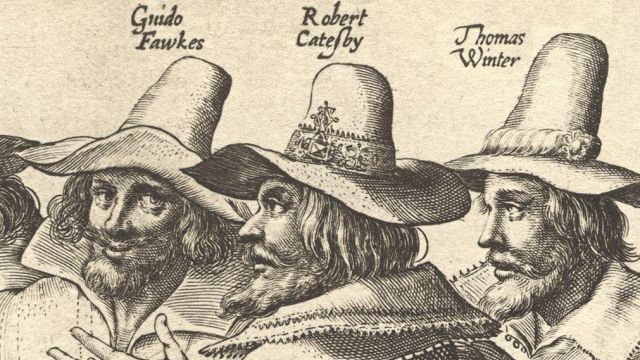 The Gunpowder Plot Conspirators, Guy Fawkes, Christopher Wright,Robert Catesby and Thomas Wintour