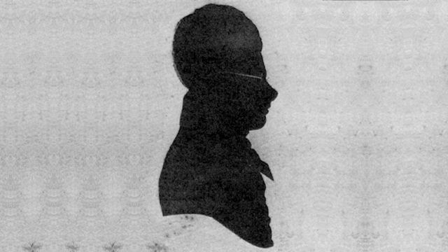 Silhouette Of Edward Lear As A Boy