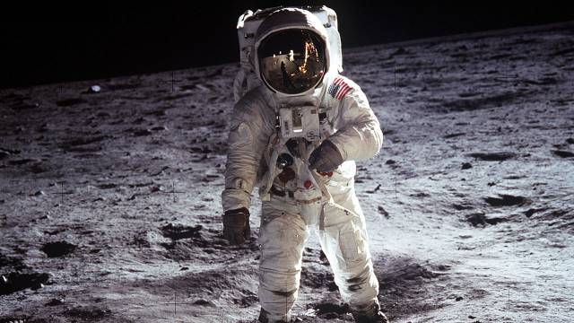 Buzz Aldrin On The Moon