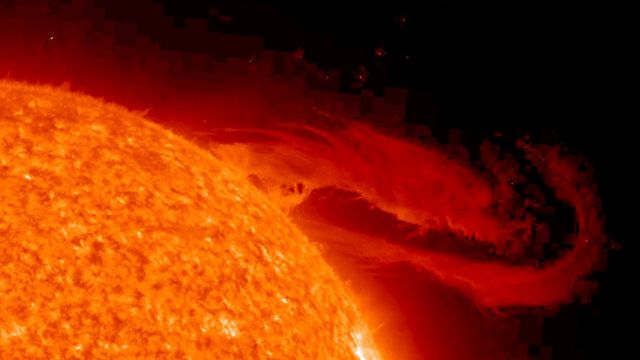 Sun Showing A Solar Flare